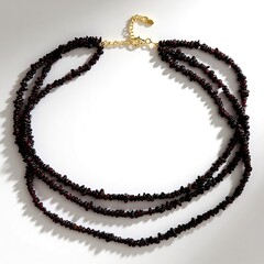 Collana in argento con Granato Mozambico
