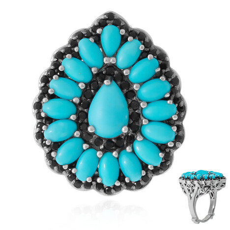 Sleeping Beauty Turquoise Silver Ring (Dallas Prince Designs)