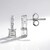 Boucles d'oreilles en argent et Zircon