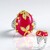 Anello in argento con Calcedonio Lampone (Dallas Prince Designs)