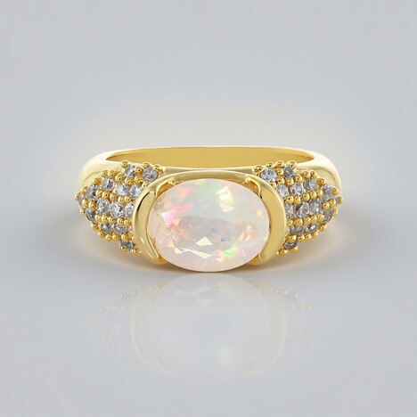 Anello in argento con Opale di Welo
