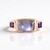 Anello in argento con Labradorite Porpora Maniry (KM by Juwelo)