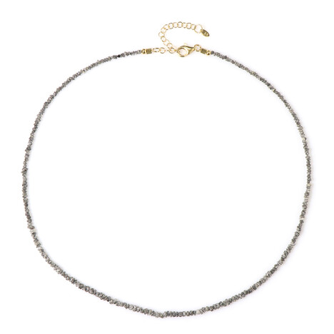 Zilveren halsketting met Zilveren Diamanten
