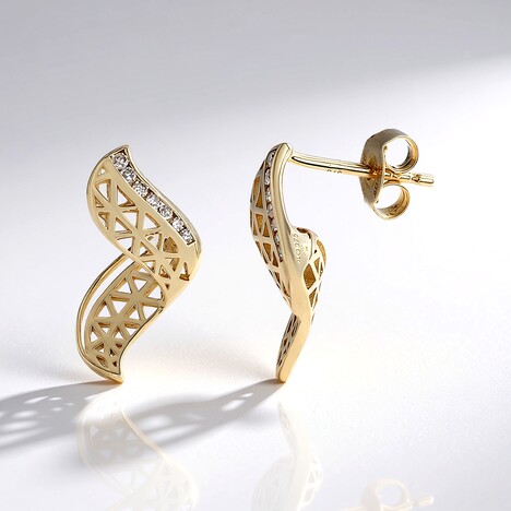 Orecchini in oro con Diamante I2 (I) (Ornaments by de Melo)