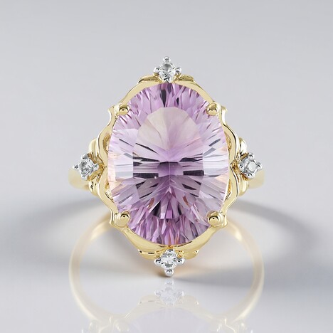 Anello in argento con Ametista Rose de France