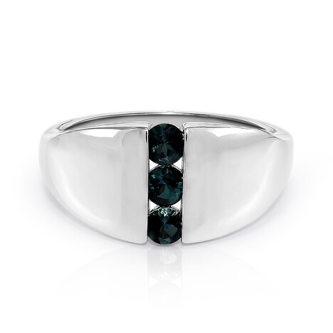 Indigolith-Silberring