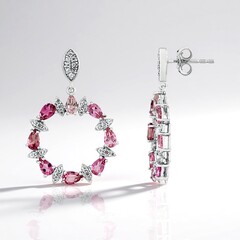 Orecchini in argento con Tormalina