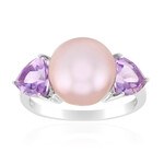 Anillo en plata con Perla Ming púrpura (TPC)
