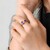 Anillo en oro con Tanzanita sin calentar