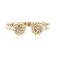 9K I2 Champagne Diamond Gold Ring (de Melo)