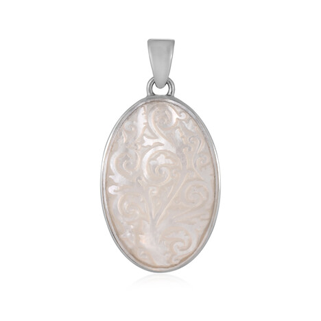 Pendentif en argent et Nacre (Bali Barong)