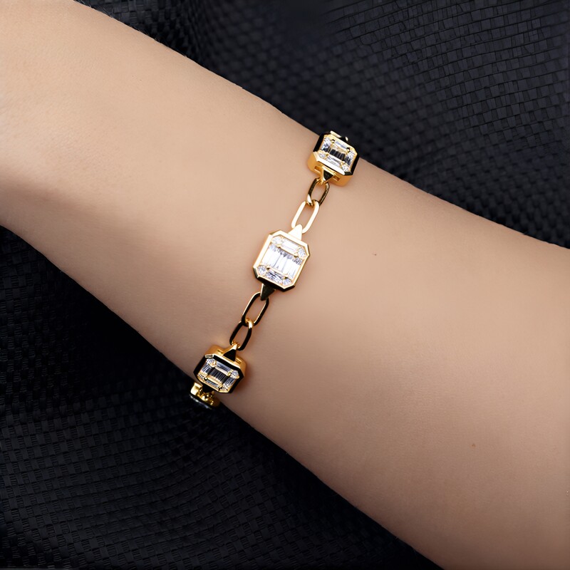 Bracelet en or et Diamant SI2 (H) (CIRARI)