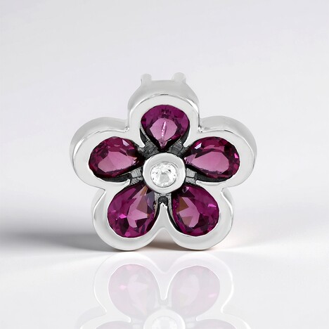 Ciondolo in argento con Rodolite