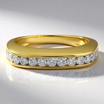 Anello in oro con Diamante SI1 (G) (Annette)