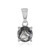 Black Rutile Quartz Silver Pendant