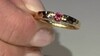 Bague en argent et Zircon rose