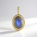 Ciondolo in argento con Labradorite (Adela Silber)