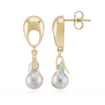 Orecchini in argento con Perla Akoya Blu Platino (TPC)