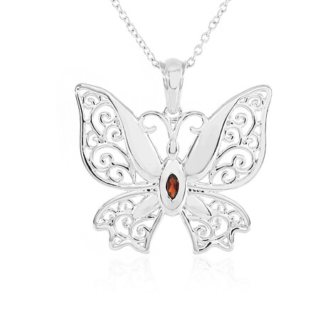 Collar en plata con Granate de Mozambique