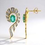 Orecchini in oro con Smeraldo Zambia AAA (Rifkind 1894 Collection)