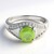 Anello da uomo in argento con Prehnite
