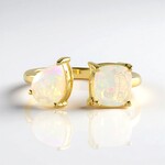 Anello in argento con Opale di Welo (Adela Silber)