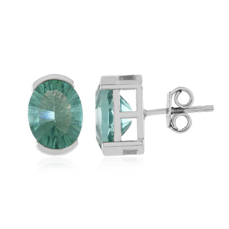 Orecchini in argento con Fluorite Verde