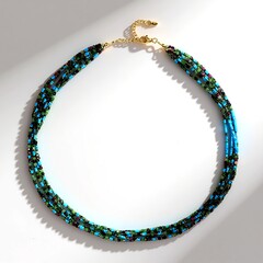 Collana in argento con Howlite Blu