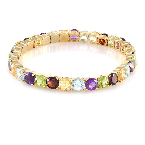 Brazalete en plata con Topacio azul cielo (M de Luca)