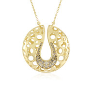 I2 Champagner-Diamant-Silbercollier (Ornaments by de Melo)