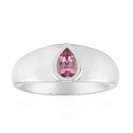 Brazilian Pink Tourmaline Silver Ring (Pallanova)