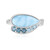 Anello in argento con Larimar (KM by Juwelo)