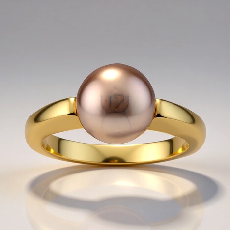 Anello in argento con Perla Ming (TPC)