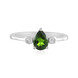 Russian Diopside Silver Ring