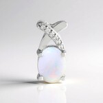 Ciondolo in argento con Opale Australiano