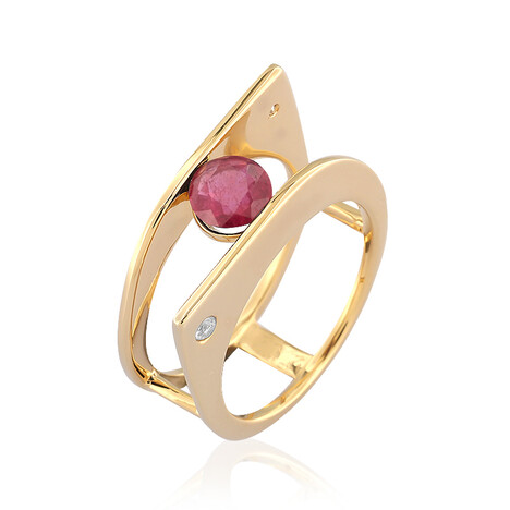 Bague en argent et Rubis de Madagascar (de Melo)