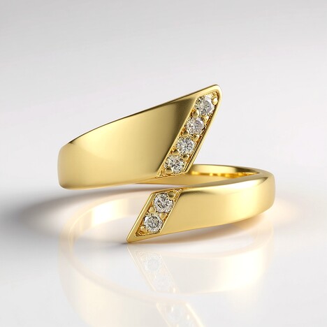 Anello in argento con Diamante Cioccolato I2