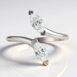 Anello in argento con Zircone