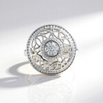 Anello in argento con Zircone (Ornaments by de Melo)