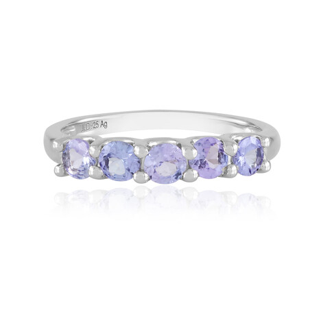 Anillo en plata con Tanzanita