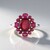 Anello in argento con Rubino del Madagascar