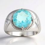 Anello in argento con Fluorite Braldu (Pallanova)
