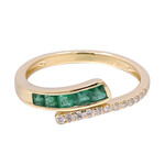 Anello in oro con Smeraldo Zambia AAA (CIRARI)