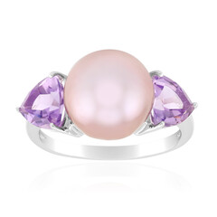 Anillo en plata con Perla Ming púrpura (TPC)