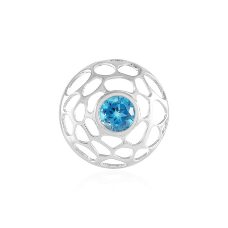 Colgante en plata con Topacio azul de Londres (MONOSONO COLLECTION)