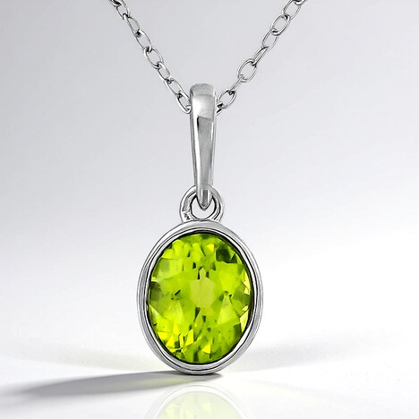 Collier en argent et Péridot