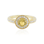 Gelber Beryll-Silberring