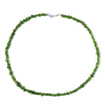 Collier en argent et Diopside de Russie