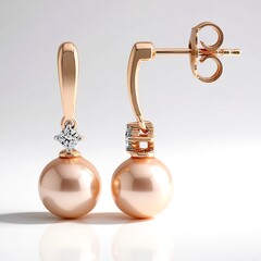 Orecchini in argento con Perla Ming Porpora