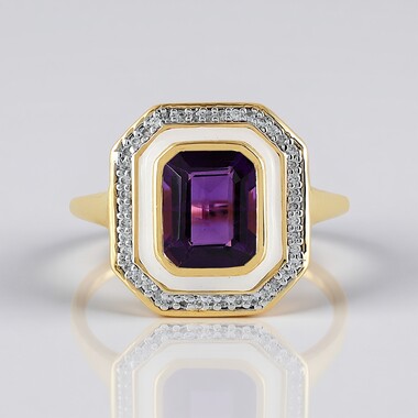 Amethyst-Silberring (M de Luca)